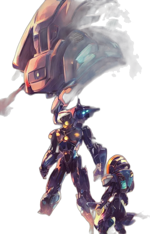robot, weapon, concept art, fantasy art transparent PNG cut-out