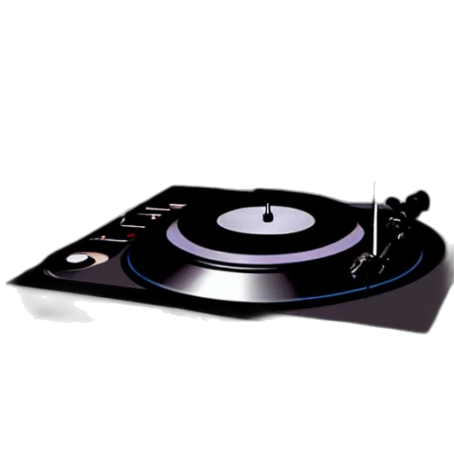 3d render, realistic, matte, painting, turntable, play, music, moon transparent PNG cut-out
