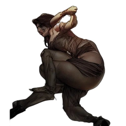 staff, creature, mask, jacket transparent PNG cut-out