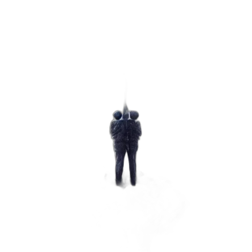 jacket, mask, staff, robot transparent PNG cut-out