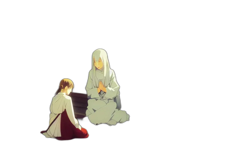 concept art, pixel art, anime, watercolor transparent PNG cut-out