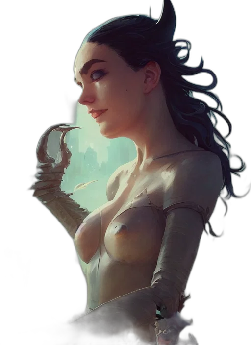 robot, dress, mask, face transparent PNG cut-out
