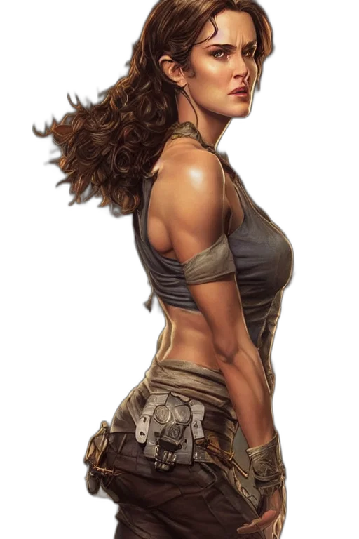 dress, fantasy art, comic book art, concept art transparent PNG cut-out