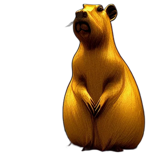 animal, concept art, 3d render, photorealistic, golden, beautiful, stained, glass transparent PNG cut-out