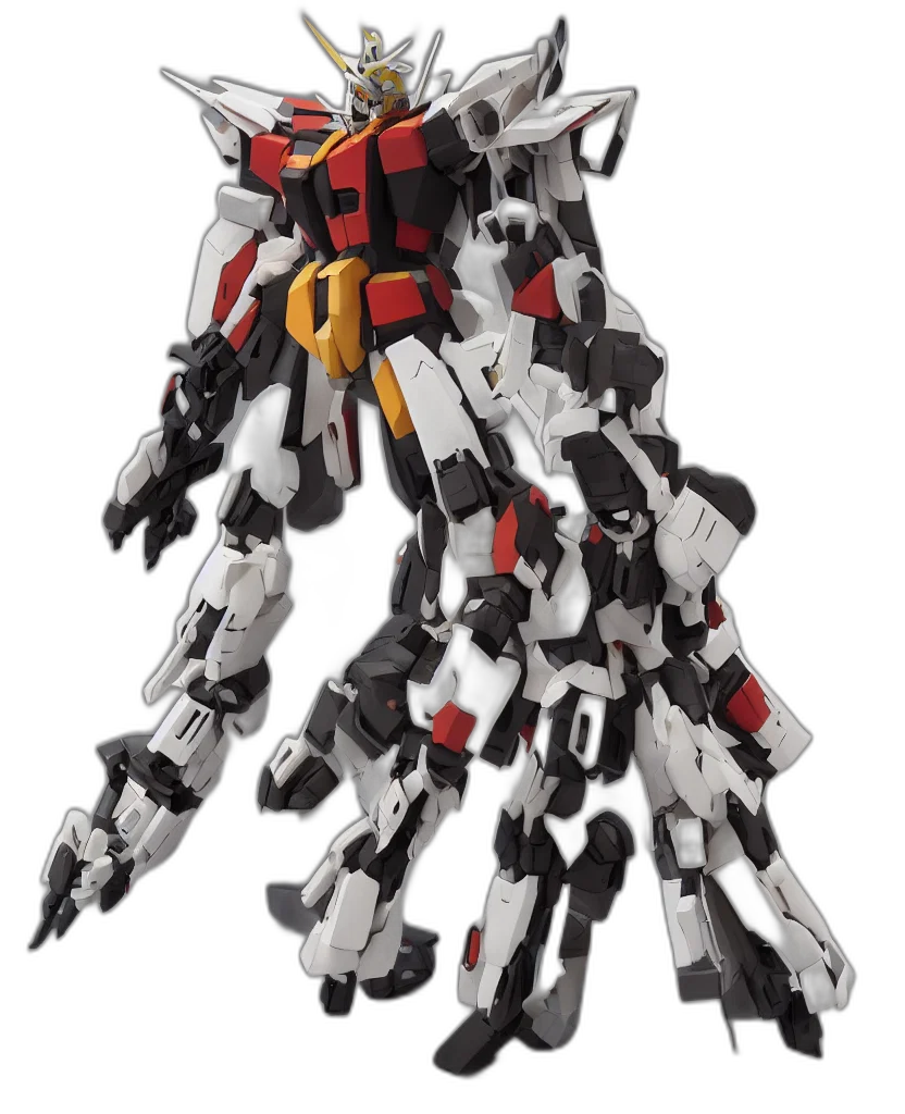 robot, weapon, concept art, 3d render transparent PNG cut-out