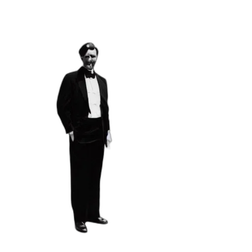 staff, jacket, umbrella, pixel art, concept art, vintage, photo, man transparent PNG cut-out