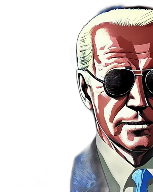 comic book art, cartoon, portrait, joe transparent PNG cut-out