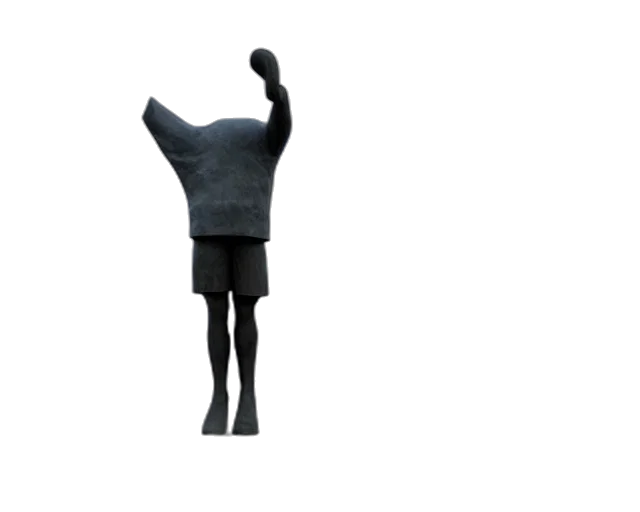 staff, mask, dress, hat, 3d render, concept art, photorealistic, fantasy art transparent PNG cut-out