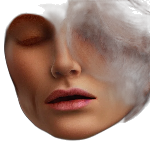 mask, face, hair, creature transparent PNG cut-out