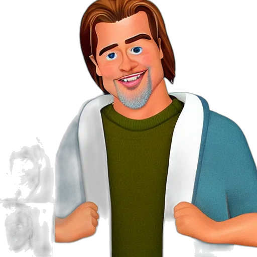 jacket, staff, face, hair transparent PNG cut-out