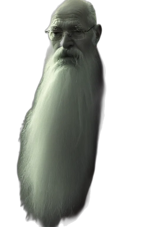 creature, animal, hair, staff, 3d render, concept art, photorealistic, fantasy art transparent PNG cut-out