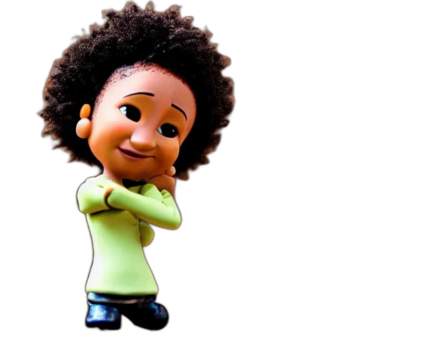 staff, 3d render, cartoon, photorealistic, wanda, sykes, figurine, pixar transparent PNG cut-out