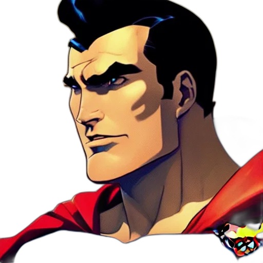 face, comic book art, cartoon, concept art transparent PNG cut-out