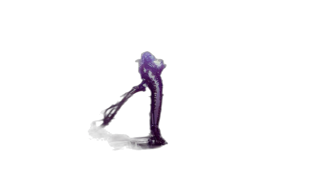 robot, staff, creature, jewelry, 3d render, concept art, vaporwave, cyberpunk transparent PNG cut-out