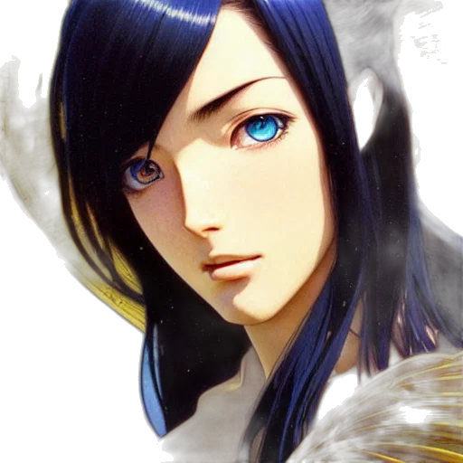 face, fantasy art, photorealistic, anime transparent PNG cut-out