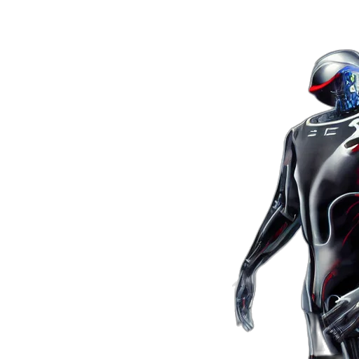robot, concept art, 3d render, comic book art transparent PNG cut-out