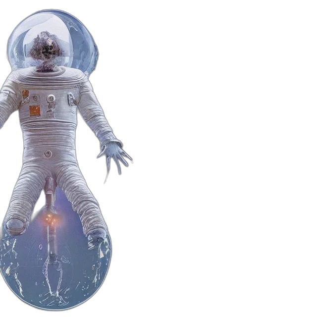 robot, creature, concept art, 3d render transparent PNG cut-out