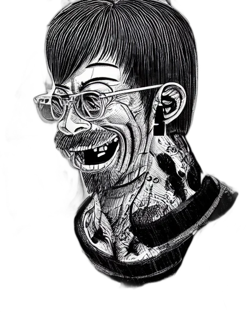 mask, face, creature, staff, comic book art, photorealistic, cartoon, concept art transparent PNG cut-out