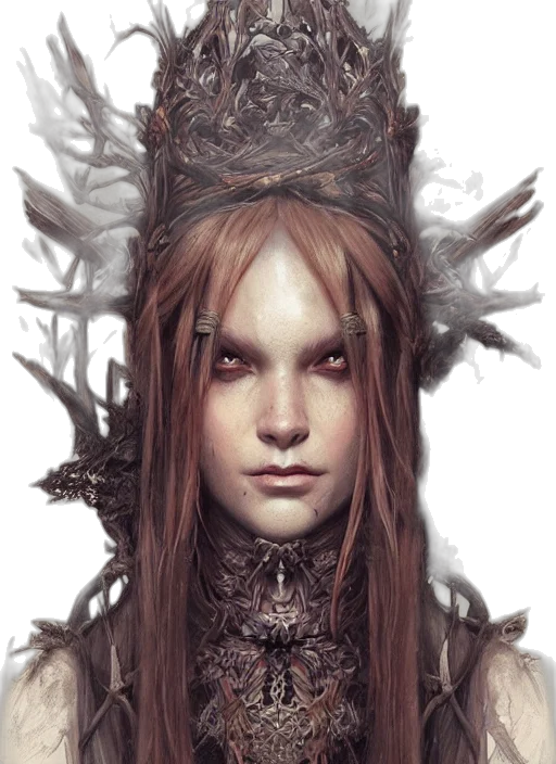 crown, face, mask, creature transparent PNG cut-out