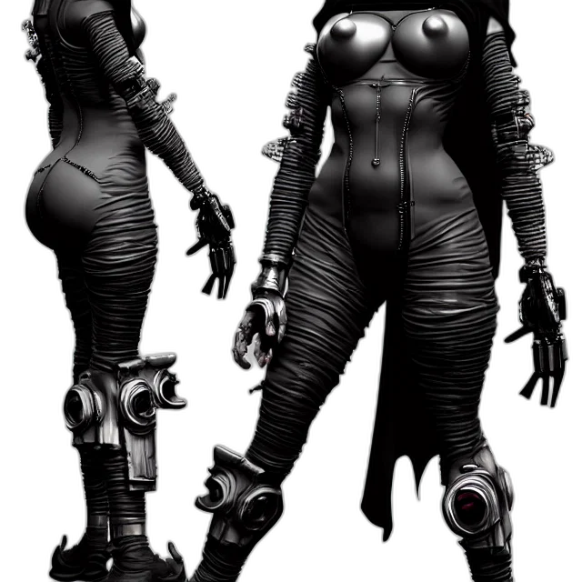 robot, dress, concept art, cyberpunk transparent PNG cut-out