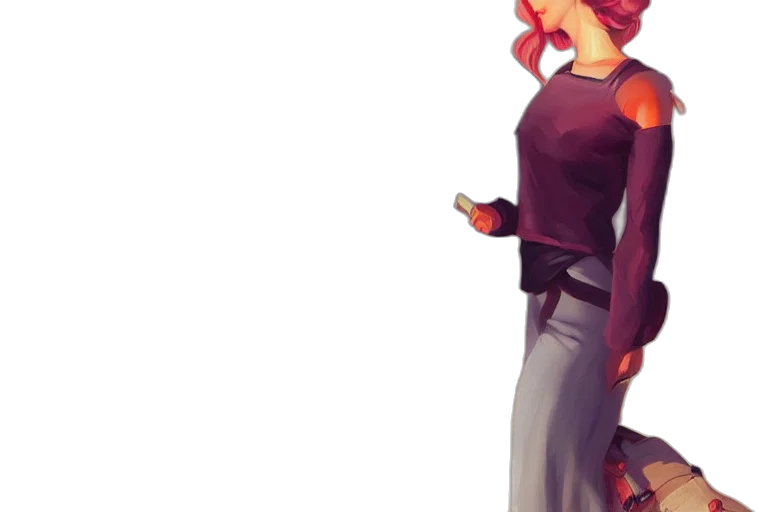 staff, dress, concept art, 3d render transparent PNG cut-out