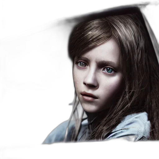 face, car, hair, photorealistic, concept art, 3d render, fantasy art, blue transparent PNG cut-out