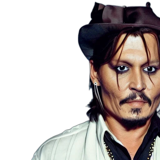 hat, face, photorealistic, johnny transparent PNG cut-out