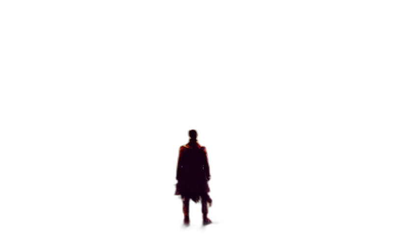 jacket, robot, umbrella, staff, concept art, pixel art, cyberpunk, comic book art transparent PNG cut-out
