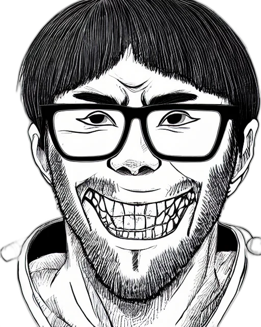 face, staff, mask, creature, cartoon, comic book art, anime, photorealistic transparent PNG cut-out