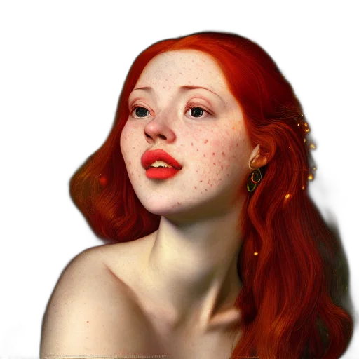 face, jewelry, crown, hair, photorealistic, fantasy art, oil painting, 3d render transparent PNG cut-out