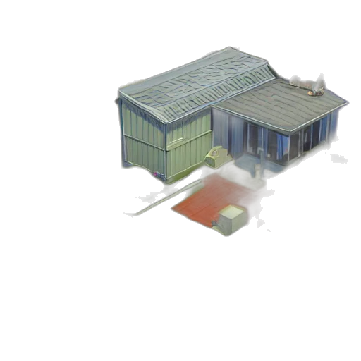 building, weapon, food, 3d render transparent PNG cut-out