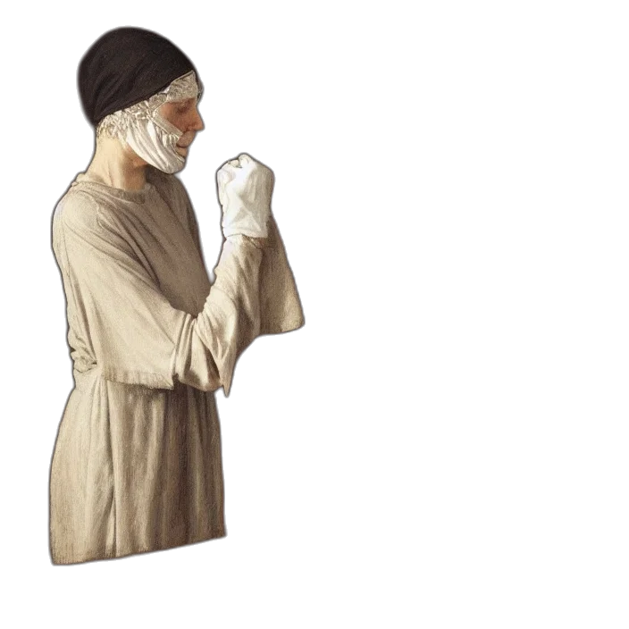 jacket, staff, mask, dress transparent PNG cut-out