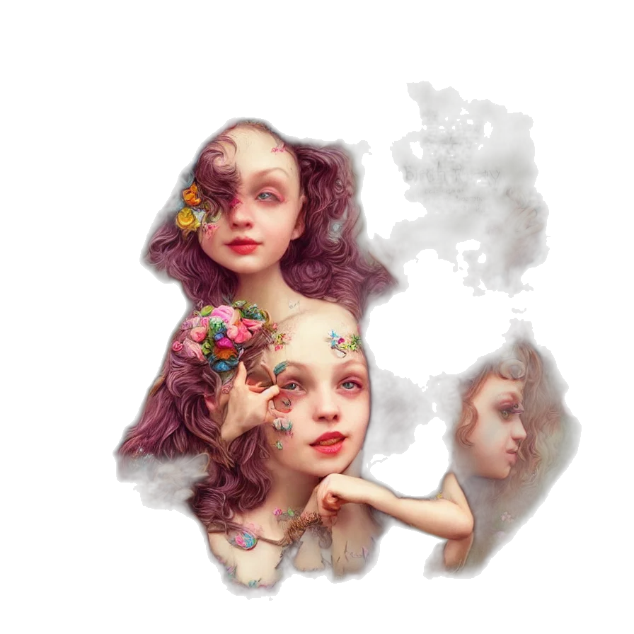 face, crown, mask, creature, fantasy art, concept art, photorealistic, 3d render transparent PNG cut-out