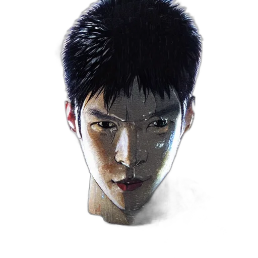 face, mask, creature, robot, photorealistic, concept art, fantasy art, comic book art transparent PNG cut-out