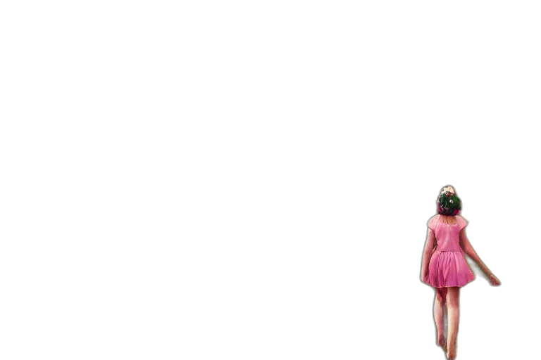 dress, umbrella, creature, hair, 3d render, concept art, photorealistic, pixel art transparent PNG cut-out