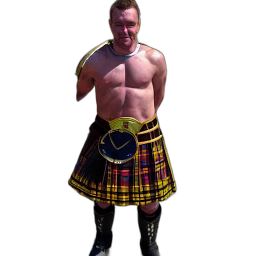 concept art, gladiator, wearing, kilt, made, road, signs transparent PNG cut-out