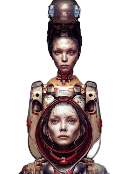 robot, face, mask, dress transparent PNG cut-out