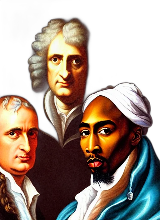 face, mask, classical, portrait, sir, isaac, newton, tupac transparent PNG cut-out