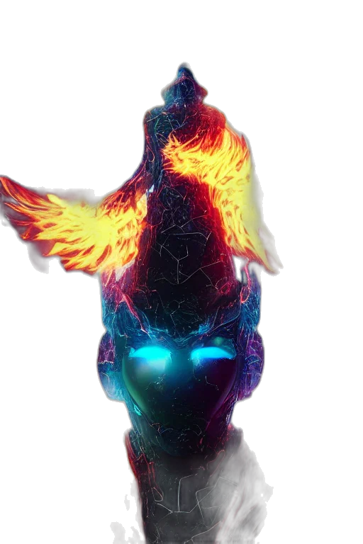 dragon, robot, jacket, mask transparent PNG cut-out
