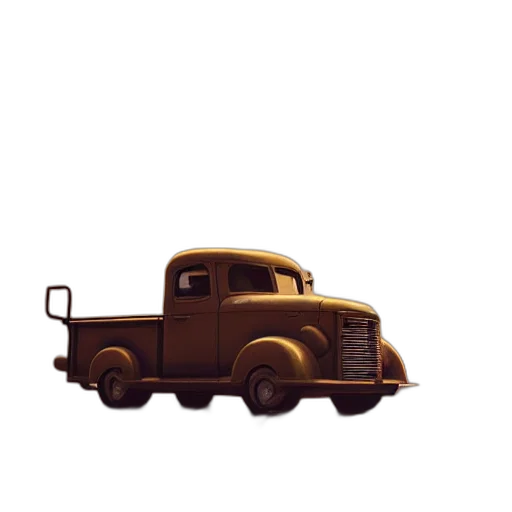 car, furniture, robot, hat, concept art, 3d render, photorealistic, pixel art transparent PNG cut-out
