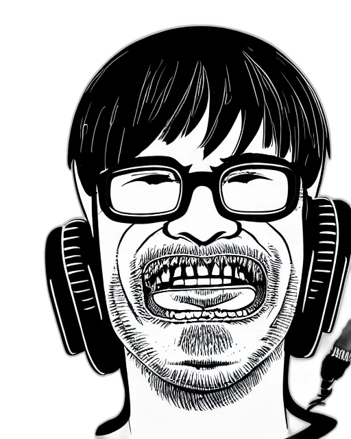 face, cartoon, comic book art, photorealistic transparent PNG cut-out