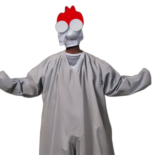 mask, robot, creature, jacket transparent PNG cut-out