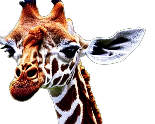 animal, creature, face, mask, photorealistic, 3d render, concept art, full transparent PNG cut-out