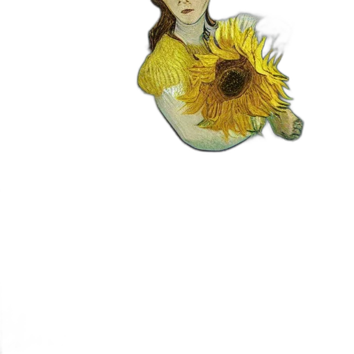 flower, jewelry, staff, dress, photorealistic, pixel art, watercolor, oil painting transparent PNG cut-out