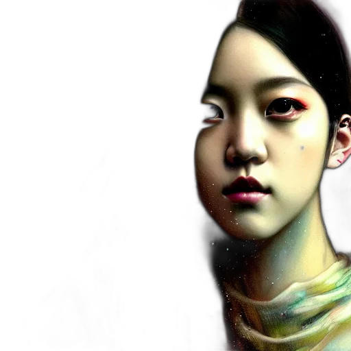 face, photorealistic, 3d render, concept art transparent PNG cut-out