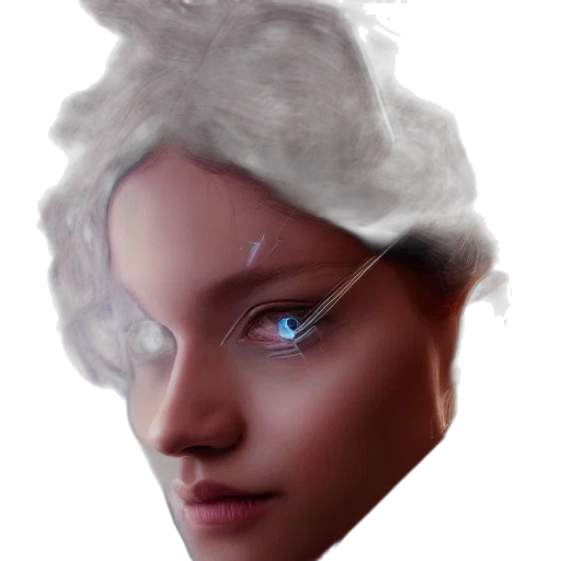 face, hair, mask, crown transparent PNG cut-out