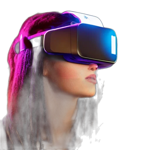 cyberpunk, concept art, 3d render, vaporwave, high, quality, portrait, beautiful transparent PNG cut-out