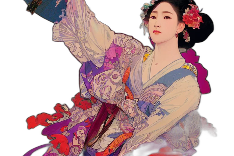 dress, photorealistic, fantasy art, concept art, oil painting, fire, red, colorful transparent PNG cut-out