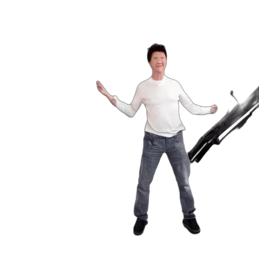 weapon, sword, robot, staff, 3d render, concept art, outer space, studio transparent PNG cut-out