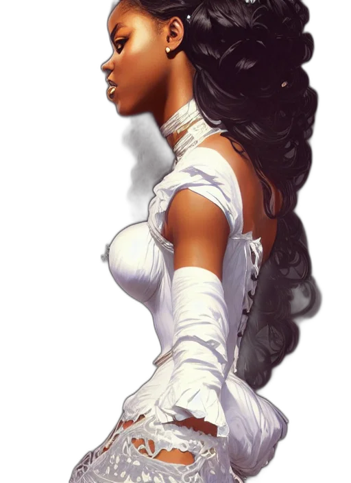 dress, crown, fantasy art, comic book art, concept art, photorealistic, cute, black transparent PNG cut-out